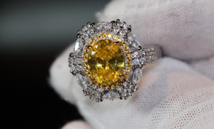 Yellow Diamond Ring | Yellow Diamond Engagement Rings | Womens Engagement Ring