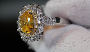 Yellow Diamond Ring | Yellow Diamond Engagement Rings | Womens Engagement Ring