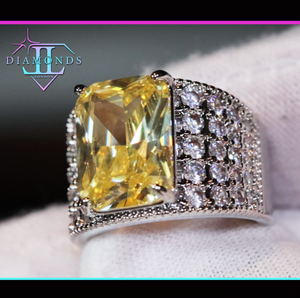 big yellow diamond ring