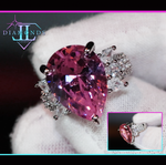 Pink diamond engagement ring