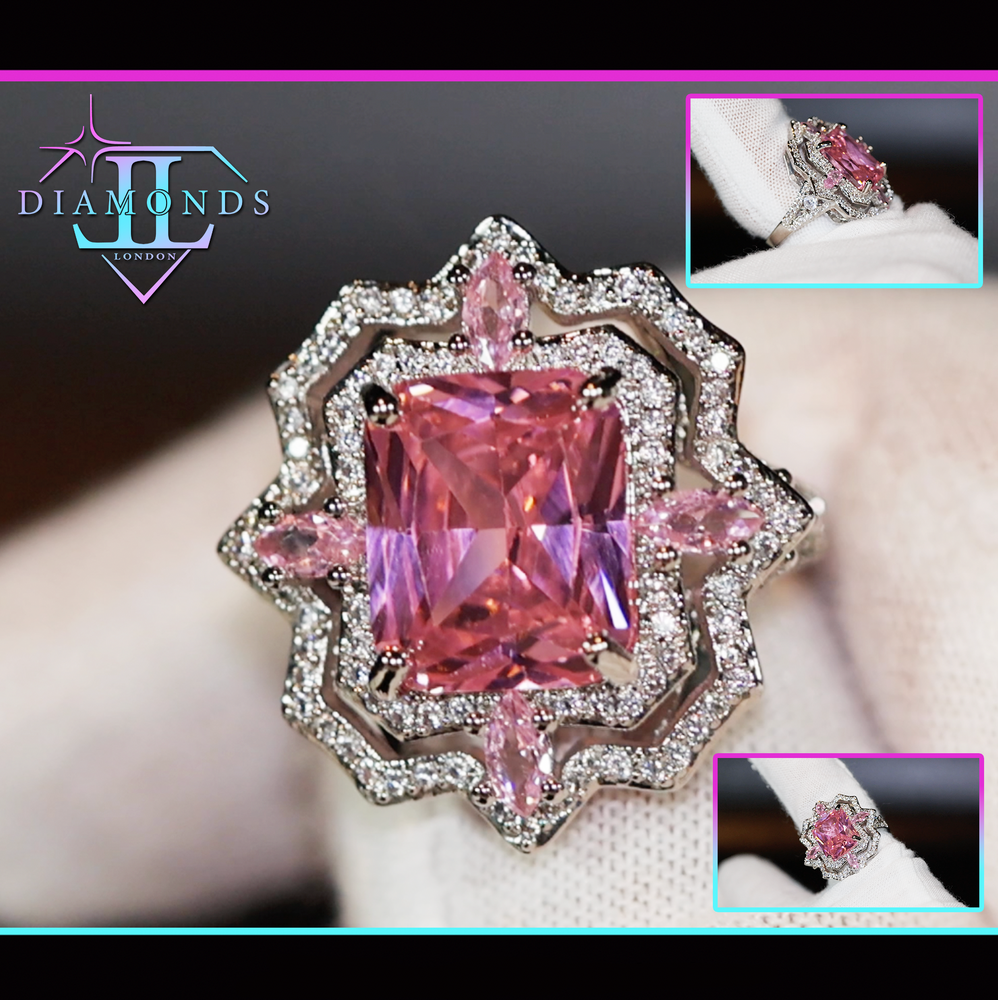 Pink Diamond Engagement Ring