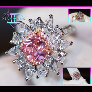 pink diamond engagement ring