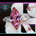 Pink Diamond Marquise Ring