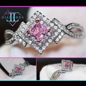 Pink Diamond Engagement Ring