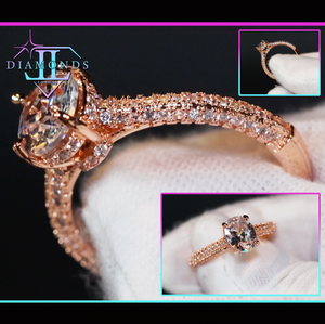 Rose Gold Engagement Ring 