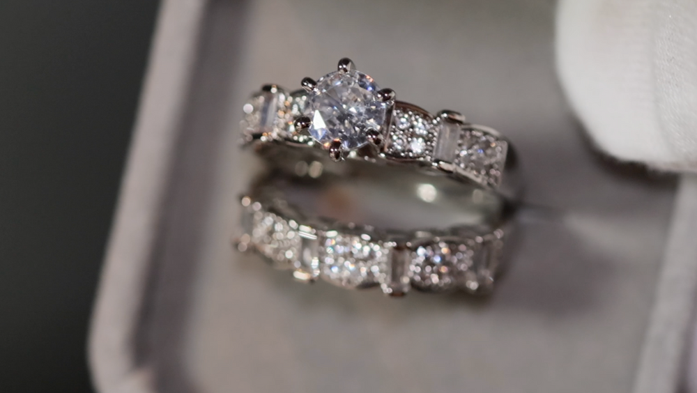 Engagement Ring Set | Engagement Rings | Womens Diamond Ring | Wedding Ring Set