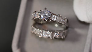 Engagement Ring Set | Engagement Rings | Womens Diamond Ring | Wedding Ring Set