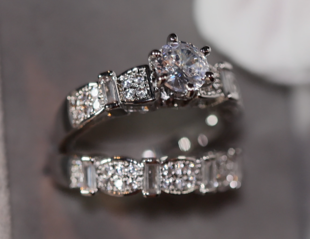 Engagement Ring Set | Engagement Rings | Womens Diamond Ring | Wedding Ring Set