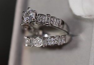 Engagement Ring Set | Engagement Rings | Womens Diamond Ring | Wedding Ring Set