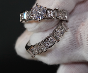Engagement Ring Set | Engagement Rings | Womens Diamond Ring | Wedding Ring Set