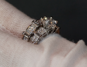 Engagement Ring Set | Engagement Rings | Womens Diamond Ring | Wedding Ring Set