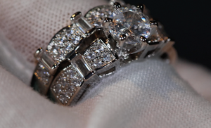 Engagement Ring Set | Engagement Rings | Womens Diamond Ring | Wedding Ring Set