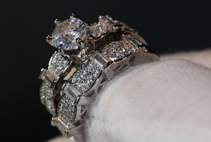 Engagement Ring Set | Engagement Rings | Womens Diamond Ring | Wedding Ring Set