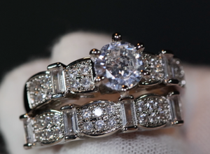 Engagement Ring Set | Engagement Rings | Womens Diamond Ring | Wedding Ring Set