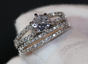 Engagement Ring | Womens Wedding Ring Set | Engagement Ring Set | Wedding Ring