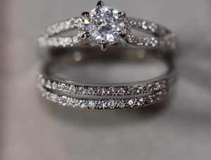 Engagement Ring | Womens Wedding Ring Set | Engagement Ring Set | Wedding Ring