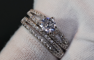 Engagement Ring | Womens Wedding Ring Set | Engagement Ring Set | Wedding Ring