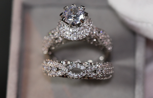 Engagement Ring Set | Engagement Ring Diamond | Wedding Ring Set