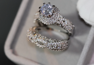 Engagement Ring Set | Engagement Ring Diamond | Wedding Ring Set