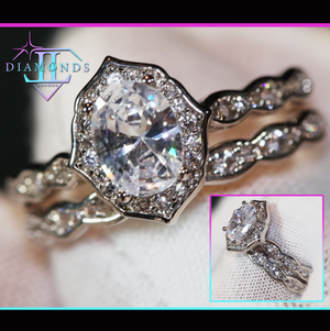 Oval Diamond Ring | Oval Ring | Oval Engagement Ring | Engagement Ring | Womens Ring