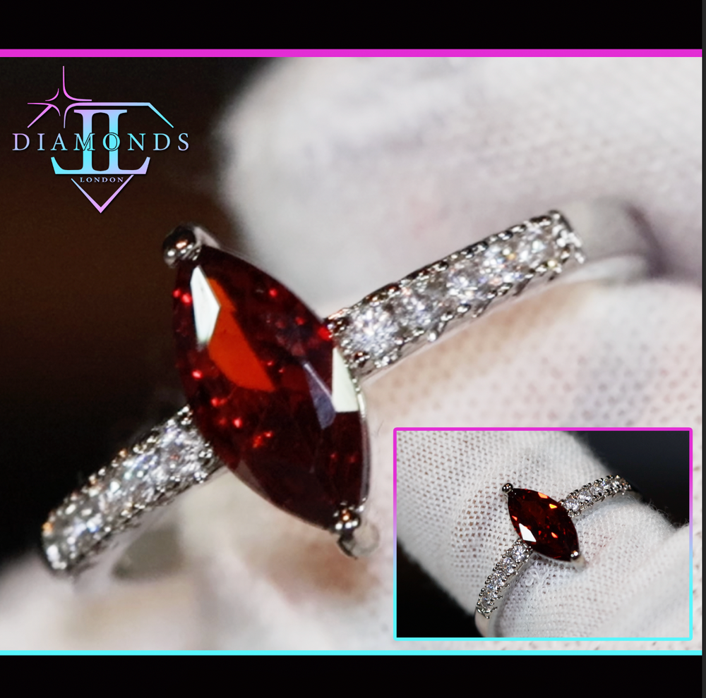 Red Diamond Ring | Womens Red Diamond Ring | Red Engagement Ring – Minx ...