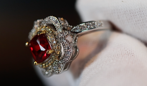 Red Diamond Ring | Womens Red Diamond Ring | Red Engagement Ring