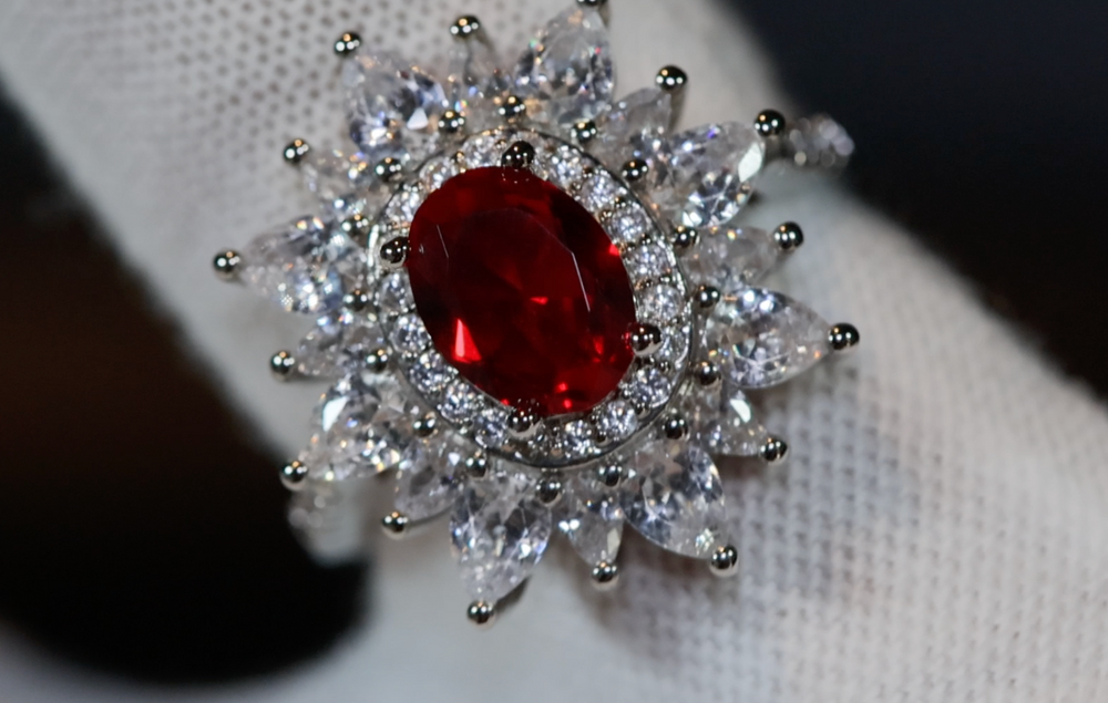 Red Diamond Ring | Red Engagement Ring