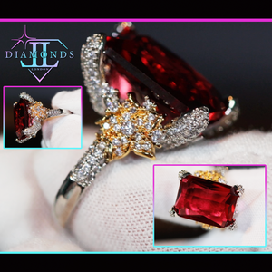 Big Red Diamond Ring