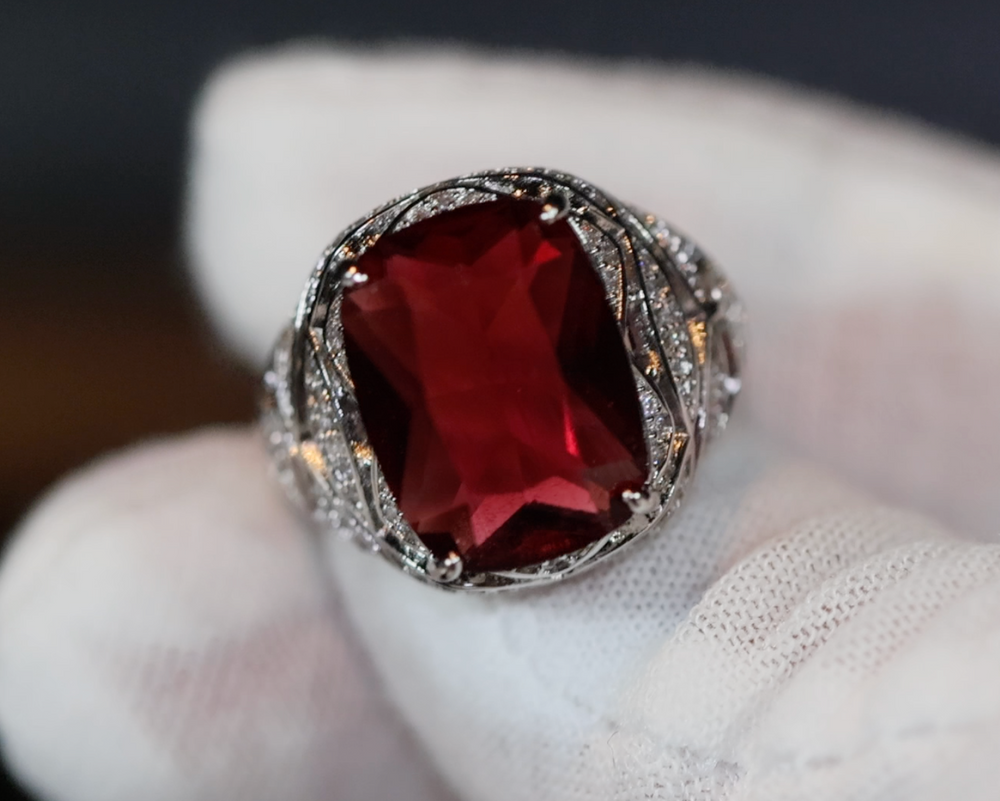 Red Diamond Ring | Mens Red Diamond Ring | Womens Red Diamond Ring