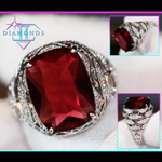 big red diamond ring