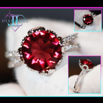 red diamond engagement ring