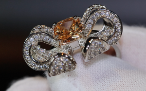 Diamond Ribbon Ring | Ribbon Ring | Bow Ring | Diamond Bow Ring