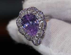 Purple Diamond Ring | Purple Diamond Engagement Ring