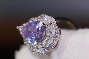 Purple Diamond Ring | Purple Diamond Engagement Ring