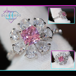 Pink diamond ring