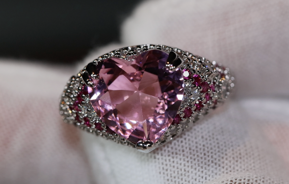 Pink Diamond Ring | Heart Engagement Ring