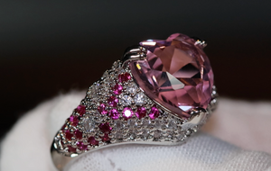 Pink Diamond Ring | Heart Engagement Ring