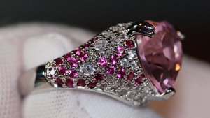 Pink Diamond Ring | Heart Engagement Ring