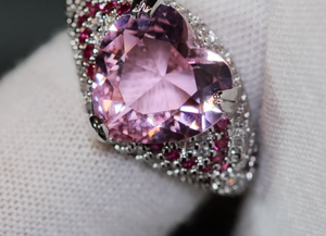 Pink Diamond Ring | Heart Engagement Ring