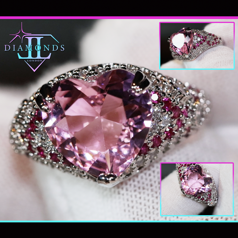 Pink Diamond Ring | Heart Engagement Ring