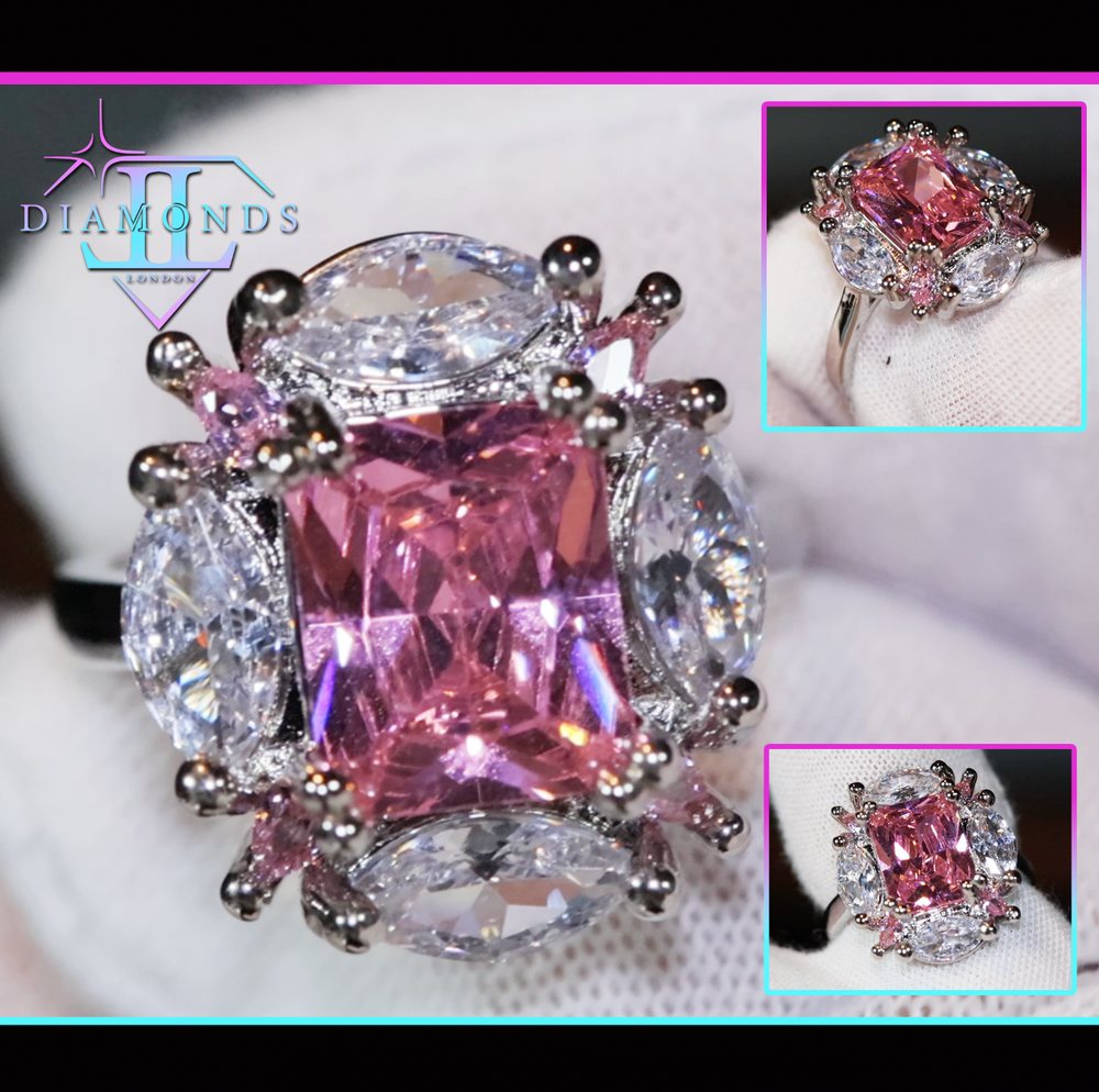 big pink diamond ring