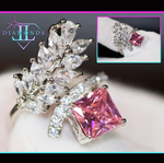 big pink diamond ring