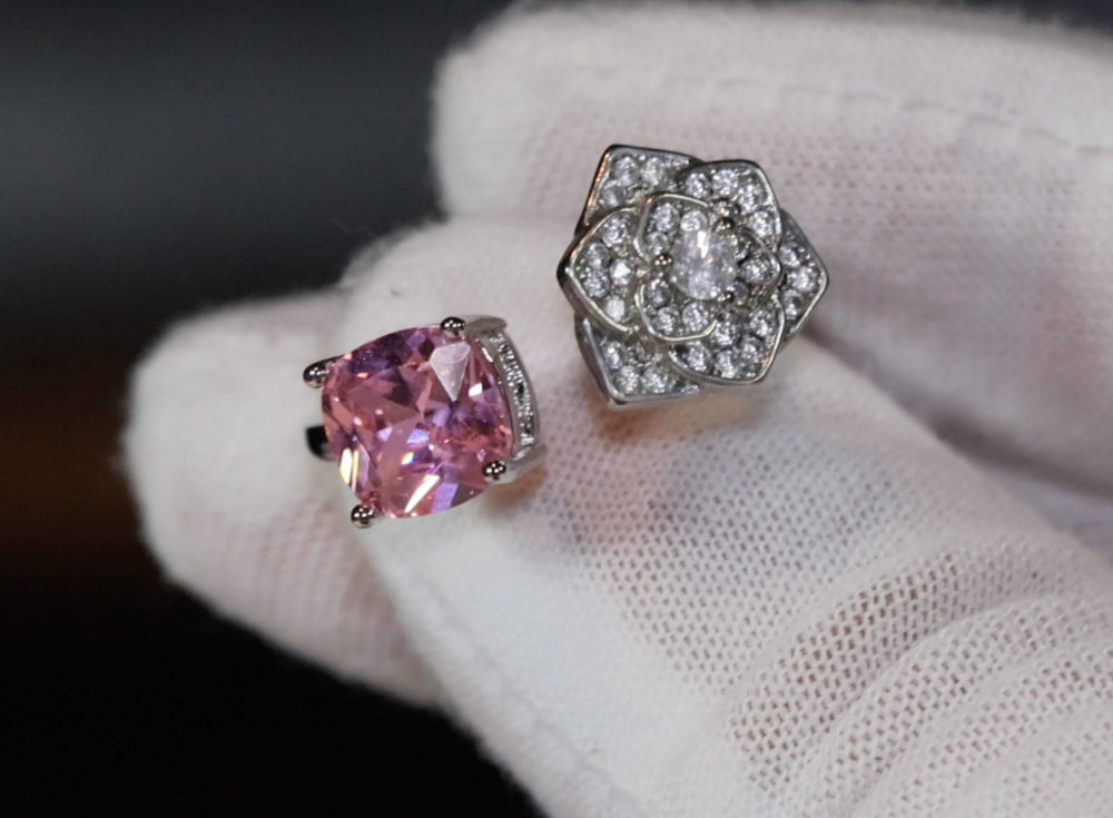 Pink Diamond Ring | Pink Diamond Engagement Ring | Diamond Flower Ring