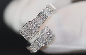 Iced Out Ring | Baguette Diamond Ring, mens eternity ring, womens eternity ring