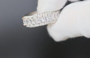 Baguette Ring | Eternity Ring | Womens Wedding Band | Diamond Ring