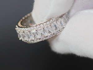 Baguette Ring | Eternity Ring | Womens Wedding Band | Diamond Ring