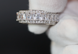 Baguette Ring | Eternity Ring | Womens Wedding Band | Diamond Ring