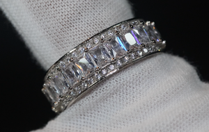 Baguette Ring | Eternity Ring | Womens Wedding Band | Diamond Ring