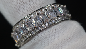 Baguette Ring | Eternity Ring | Womens Wedding Band | Diamond Ring