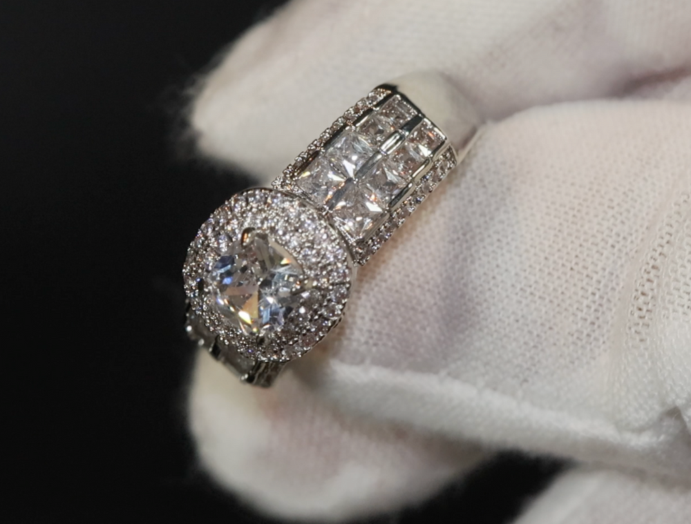 Promise Ring | Womens Ring | Princess Cut Diamond Engagement Ring
